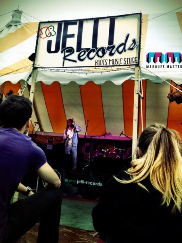 Striped big top marquee