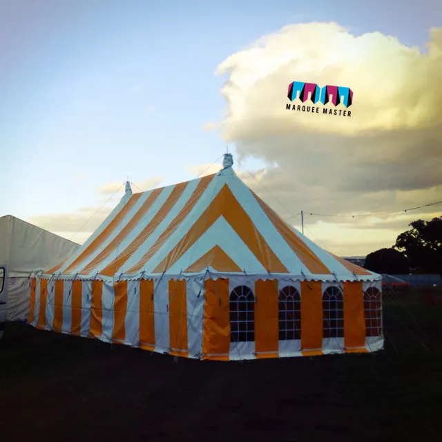 Striped big top marquee