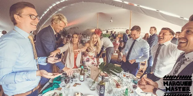 Stretch tents marquee hire photo