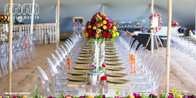 Stretch tents marquee hire photo