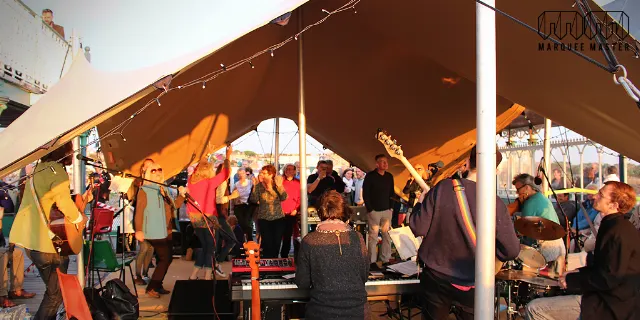 Stretch tents marquee hire photo