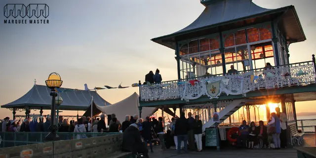 Stretch tents marquee hire photo