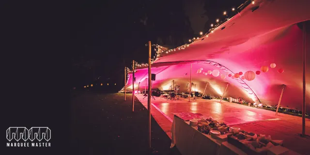Stretch tents marquee hire photo