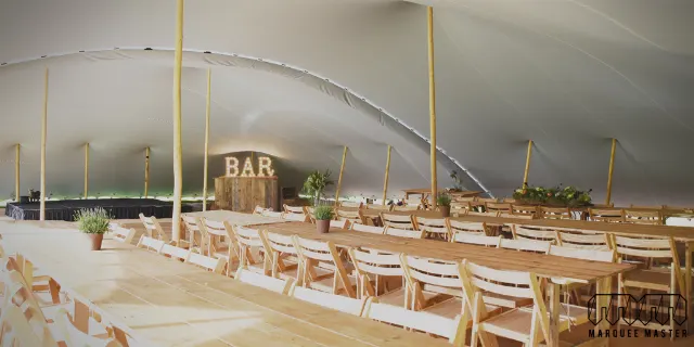 Stretch tents marquee hire photo