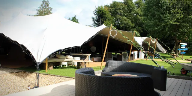 Stretch tents marquee hire photo