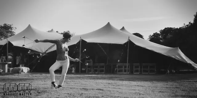 Stretch tents marquee hire photo