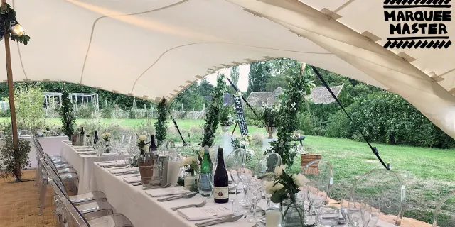 Stretch tents marquee hire photo