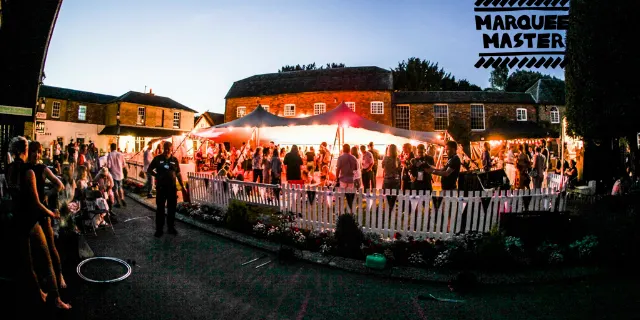 Stretch tents marquee hire photo