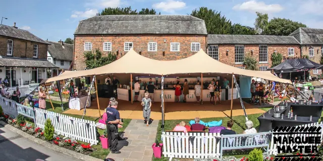 Stretch tents marquee hire photo